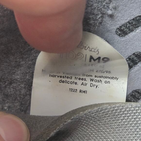 Allbirds Mens 9 Tree Dasher II 2 TD2 Black White Athletic Gym Daily Running Shoe - Picture 13 of 13